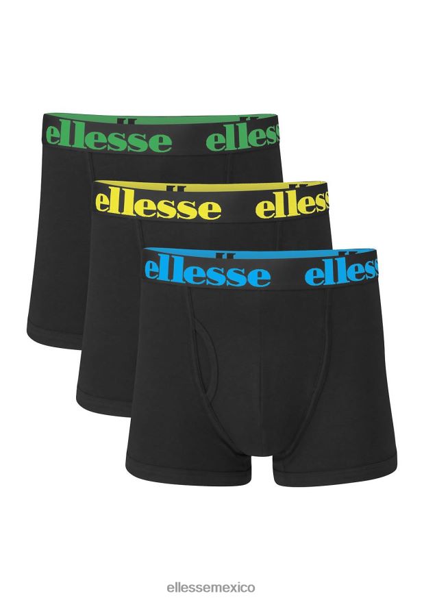 accesorios mx Ellesse hombres paquete de 3 calzoncillos hali negro 84X86H490