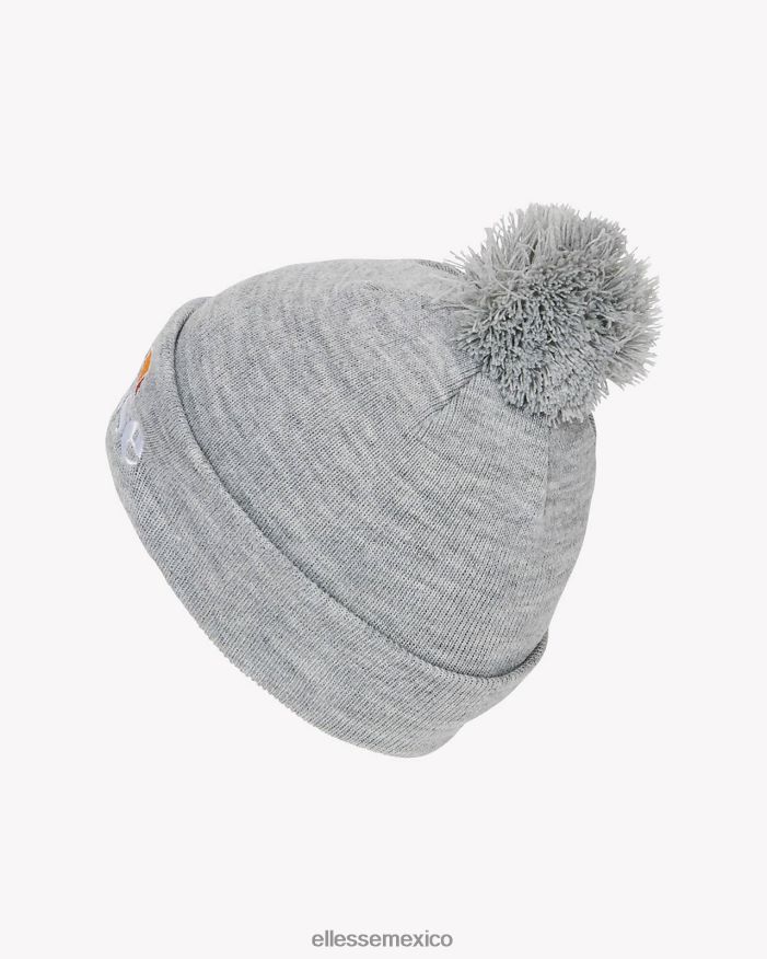 accesorios mx Ellesse elegante gorro velly con pompones gris 84X86H521