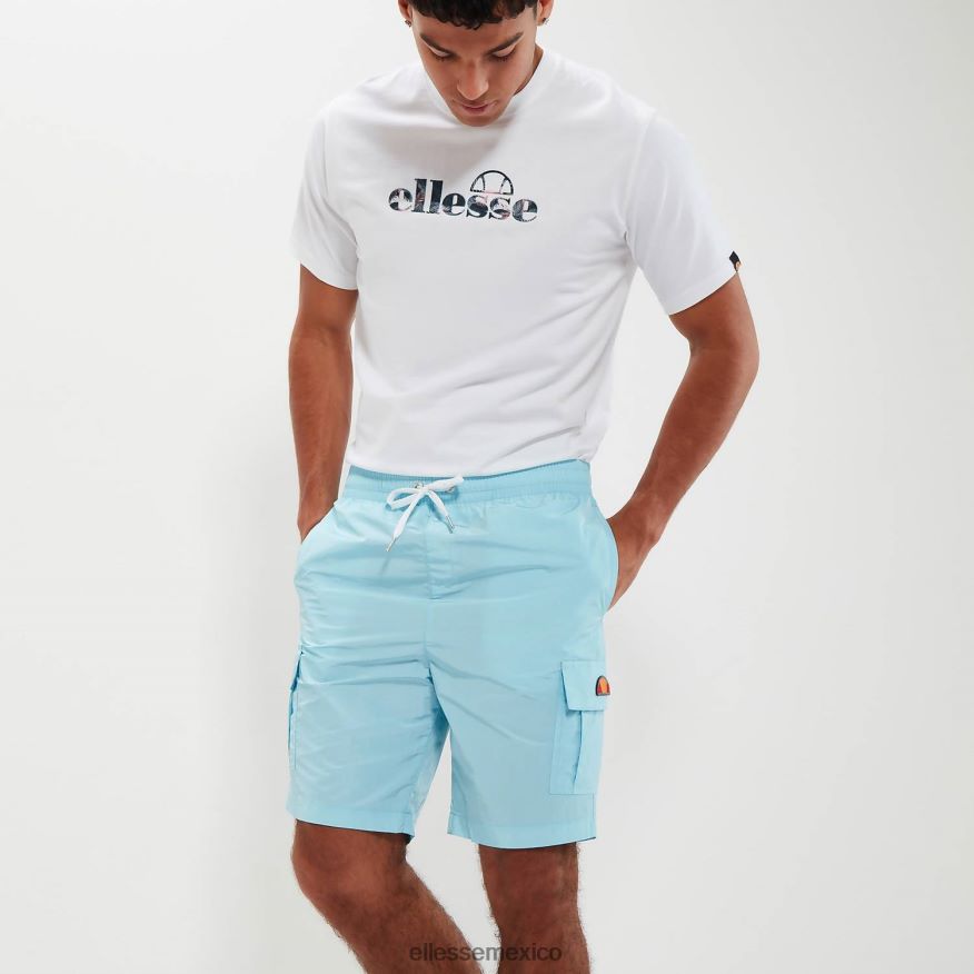 ropa mx Ellesse hombres chicos cortos azul claro 84X86H418