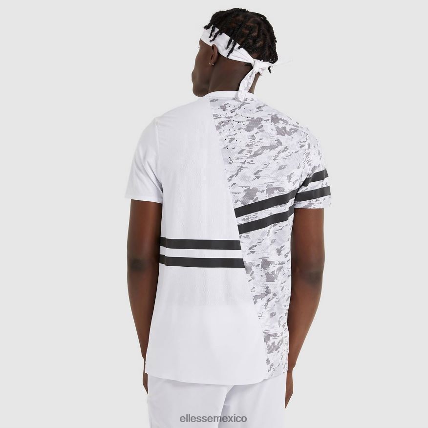 ropa mx Ellesse hombres camiseta de dígitos blanco 84X86H485