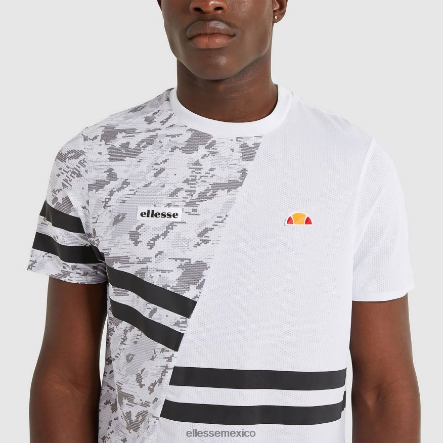 ropa mx Ellesse hombres camiseta de dígitos blanco 84X86H485