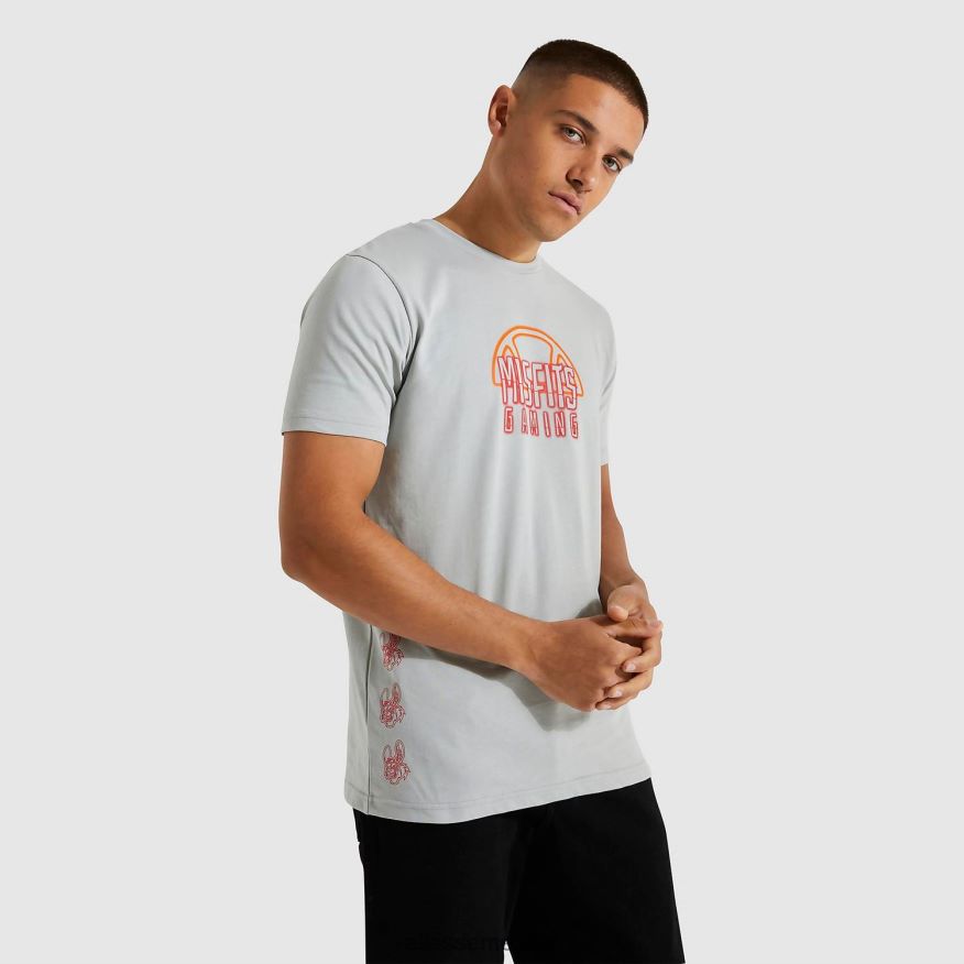 ropa mx Ellesse hombres camiseta de inadaptados menores gris 84X86H483