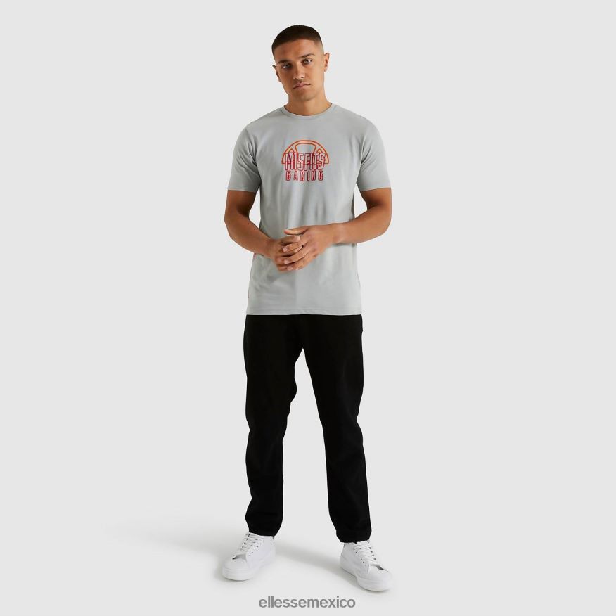 ropa mx Ellesse hombres camiseta de inadaptados menores gris 84X86H483