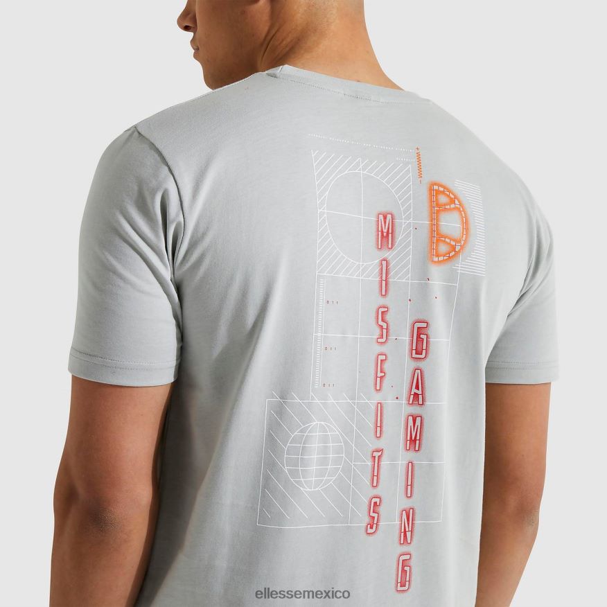 ropa mx Ellesse hombres camiseta de inadaptados menores gris 84X86H483