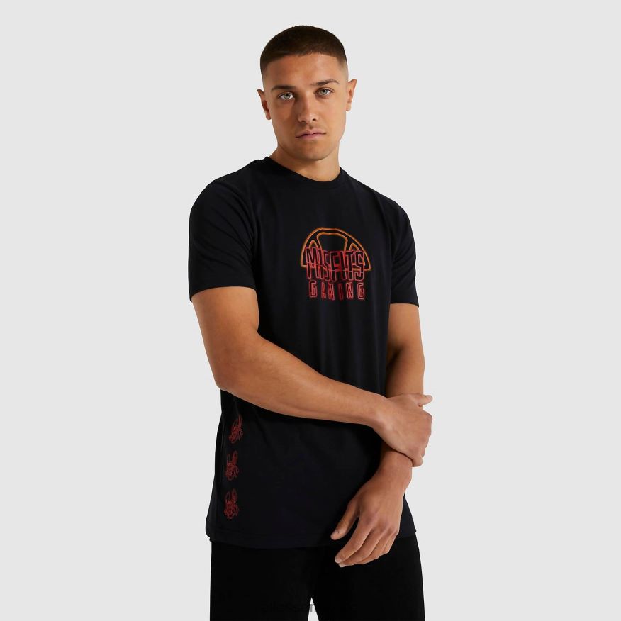 ropa mx Ellesse hombres camiseta de inadaptados menores negro 84X86H481