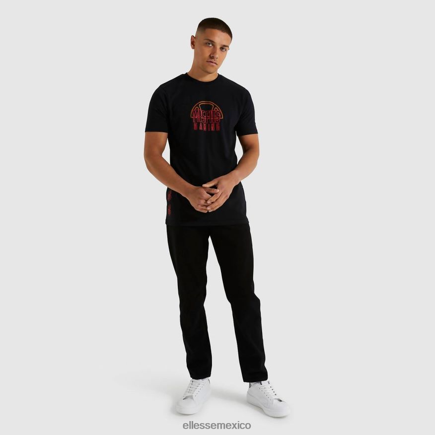 ropa mx Ellesse hombres camiseta de inadaptados menores negro 84X86H481