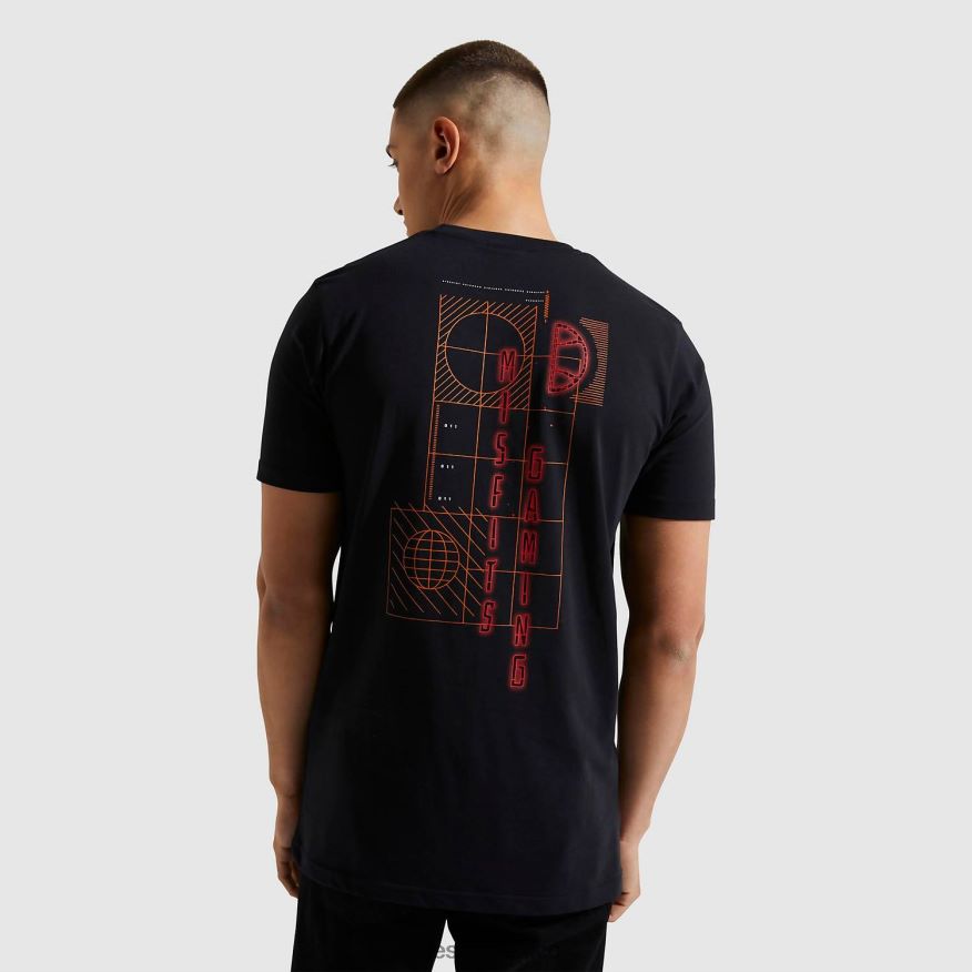 ropa mx Ellesse hombres camiseta de inadaptados menores negro 84X86H481