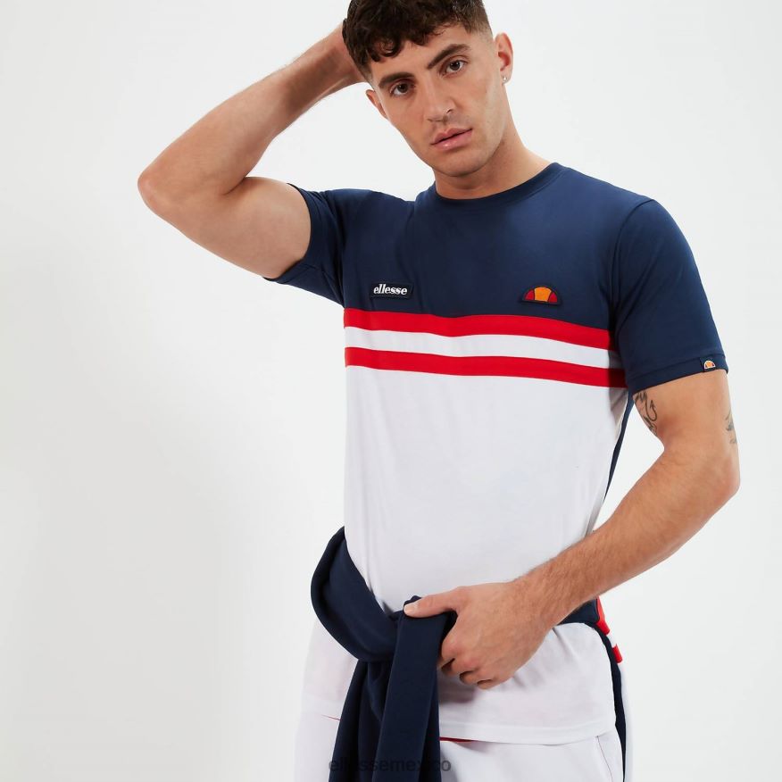 ropa mx Ellesse hombres camiseta venire azul marino/rojo/blanco 84X86H401