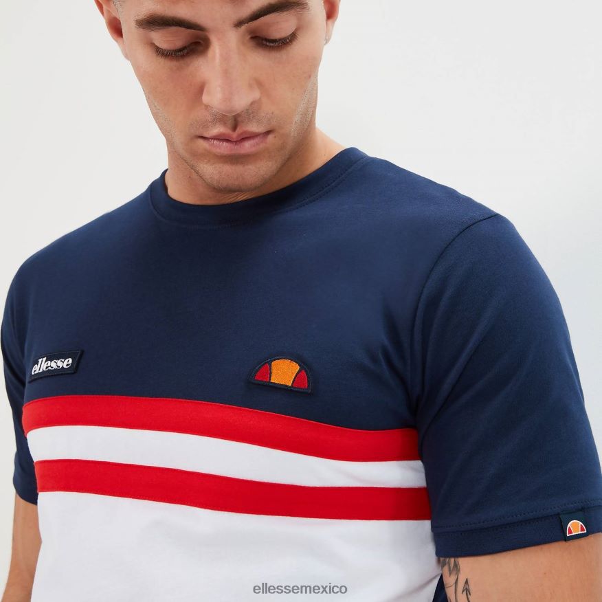 ropa mx Ellesse hombres camiseta venire azul marino/rojo/blanco 84X86H401