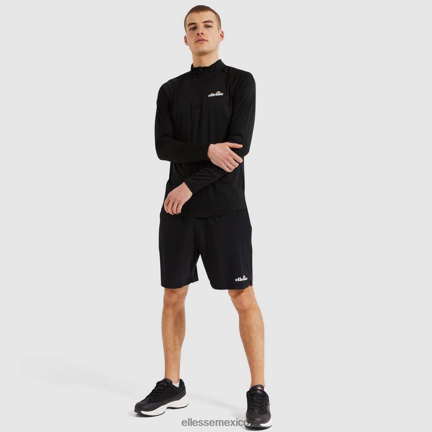 ropa mx Ellesse hombres bovaro 1/2 cremallera superior negro 84X86H330