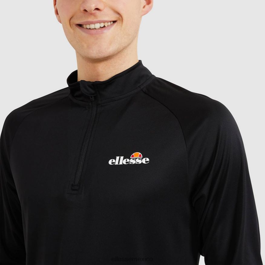 ropa mx Ellesse hombres bovaro 1/2 cremallera superior negro 84X86H330
