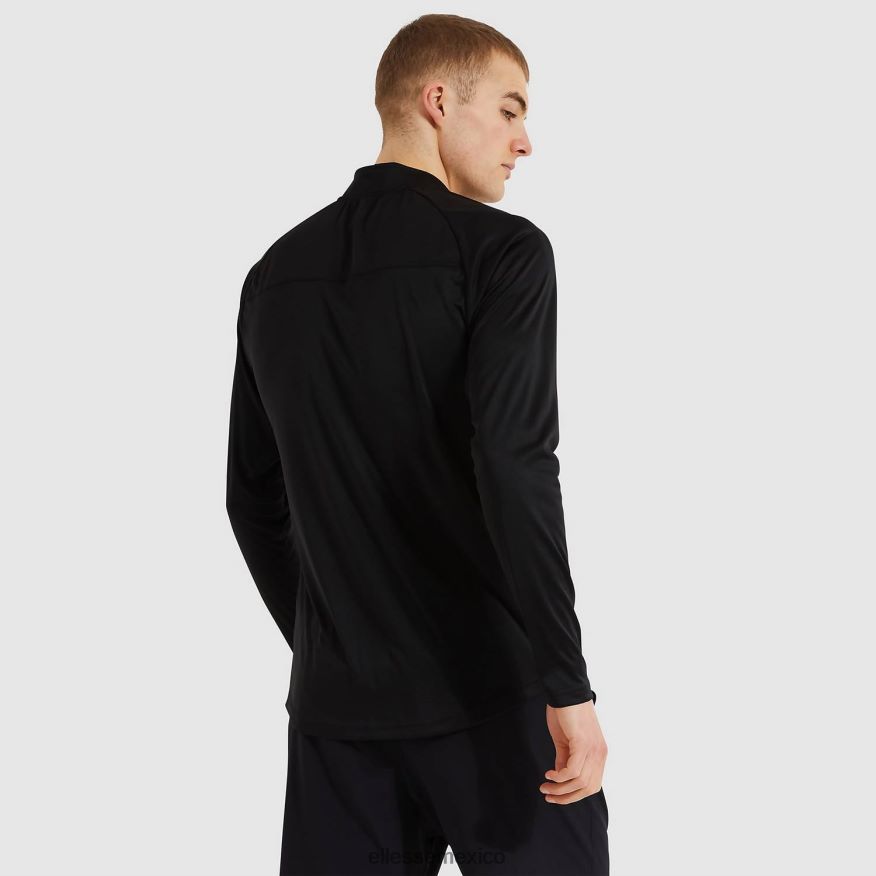 ropa mx Ellesse hombres bovaro 1/2 cremallera superior negro 84X86H330