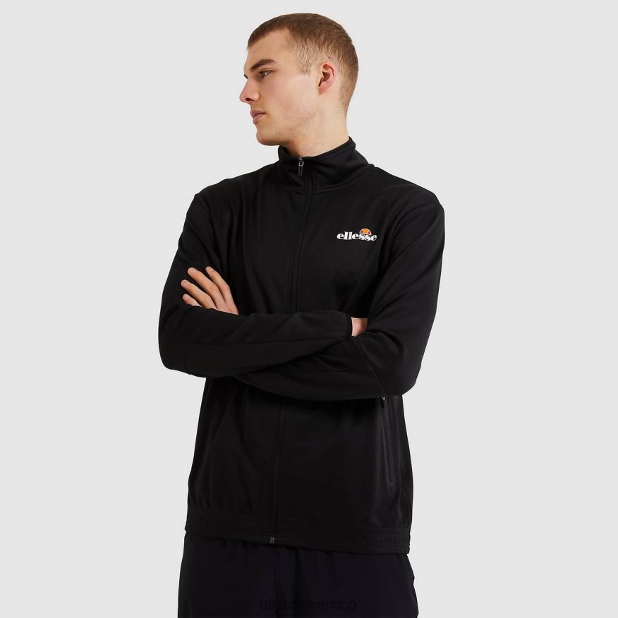 ropa mx Ellesse hombres parte superior de la pista de marzo negro 84X86H326