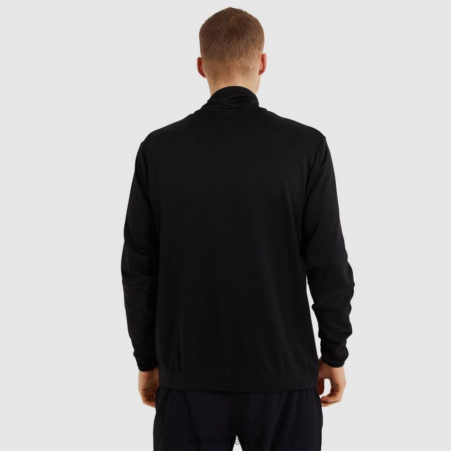 ropa mx Ellesse hombres parte superior de la pista de marzo negro 84X86H326