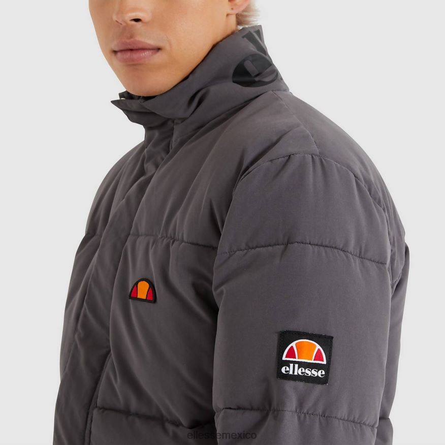 ropa mx Ellesse hombres chaqueta acolchada igris gris oscuro 84X86H468