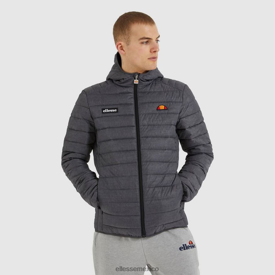 ropa mx Ellesse hombres chaqueta acolchada lombardía marga gris oscuro 84X86H287