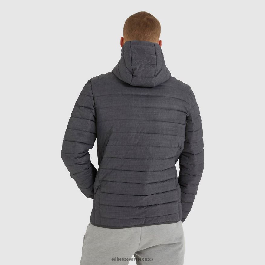 ropa mx Ellesse hombres chaqueta acolchada lombardía marga gris oscuro 84X86H287