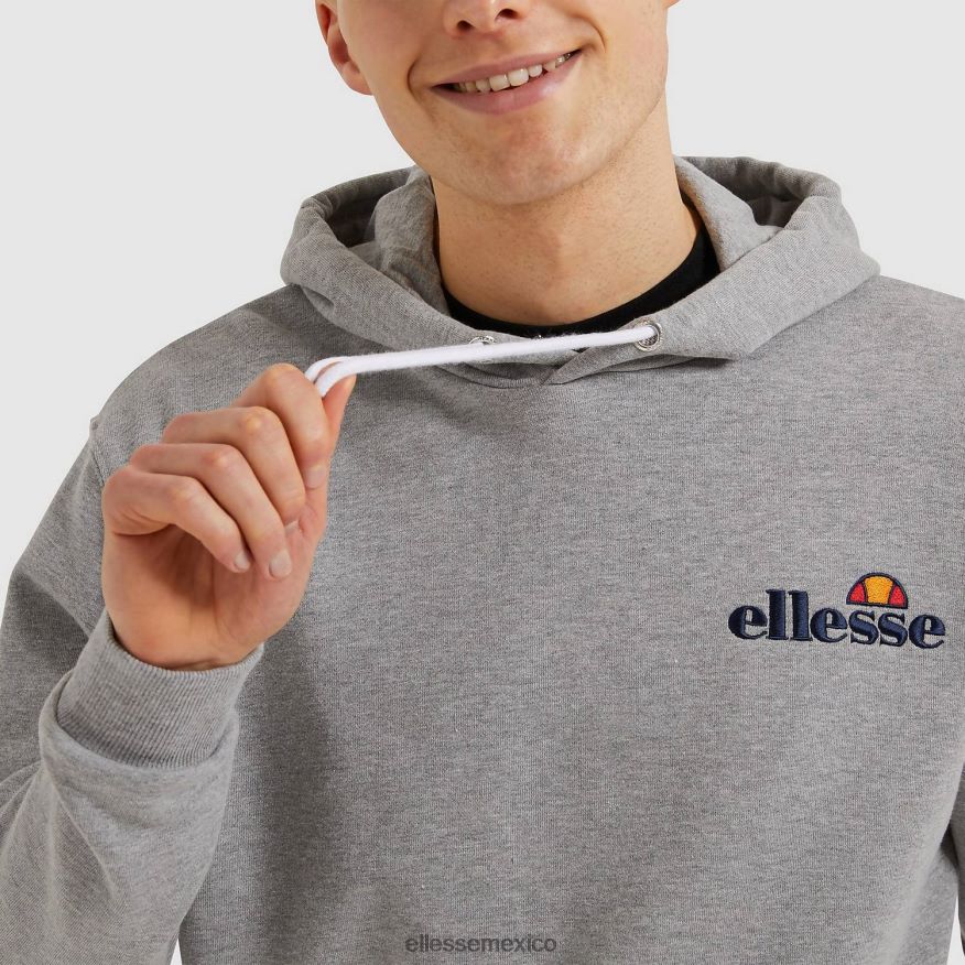 ropa mx Ellesse hombres primero sudadera con capucha gris 84X86H314