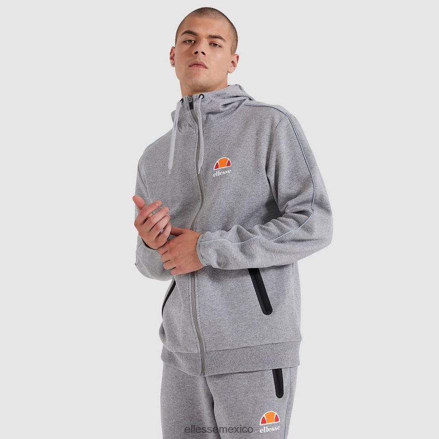 ropa mx Ellesse hombres sudadera con capucha ornari fz marga gris 84X86H317