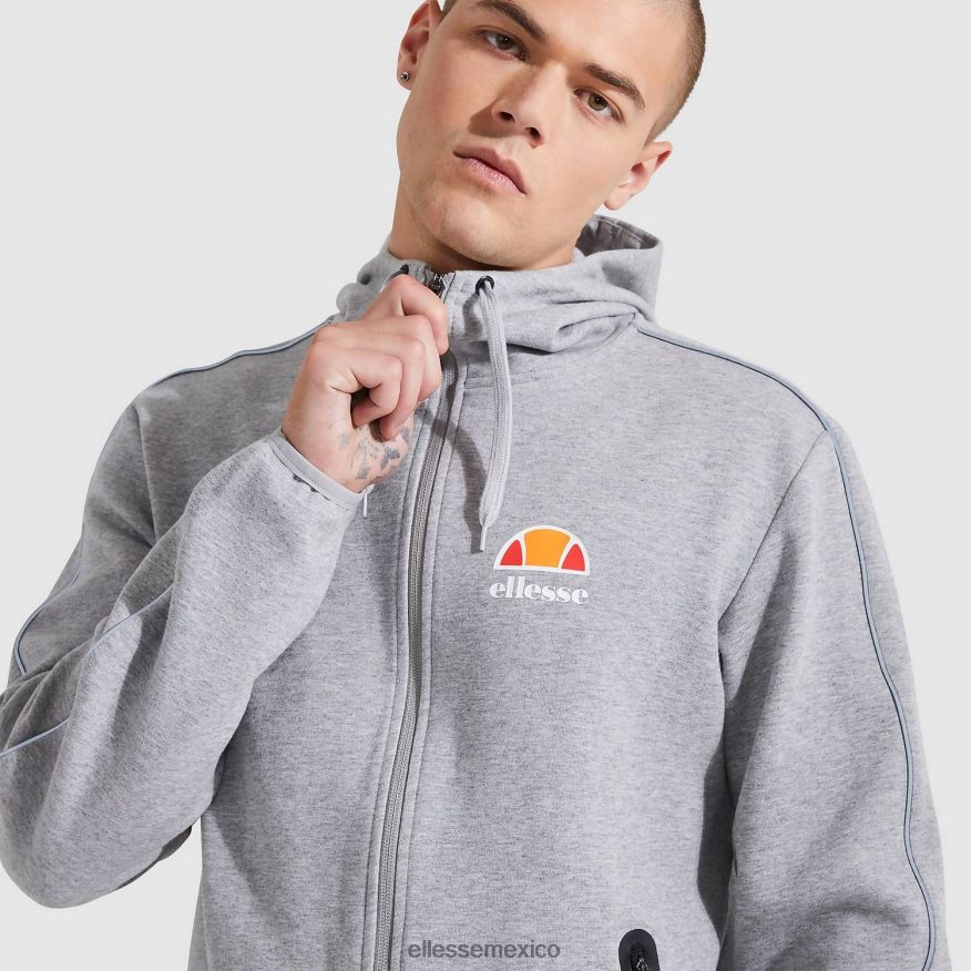 ropa mx Ellesse hombres sudadera con capucha ornari fz marga gris 84X86H317