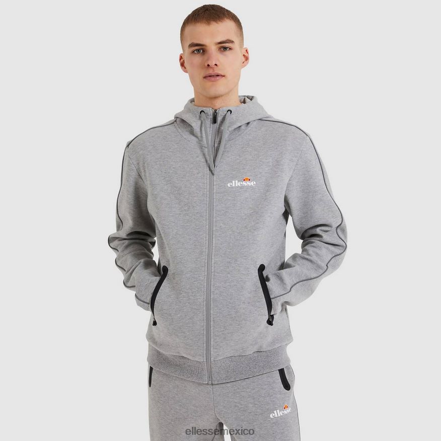 ropa mx Ellesse hombres sudadera con capucha ornari fz marga gris 84X86H317