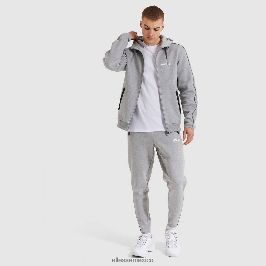 ropa mx Ellesse hombres sudadera con capucha ornari fz marga gris 84X86H317
