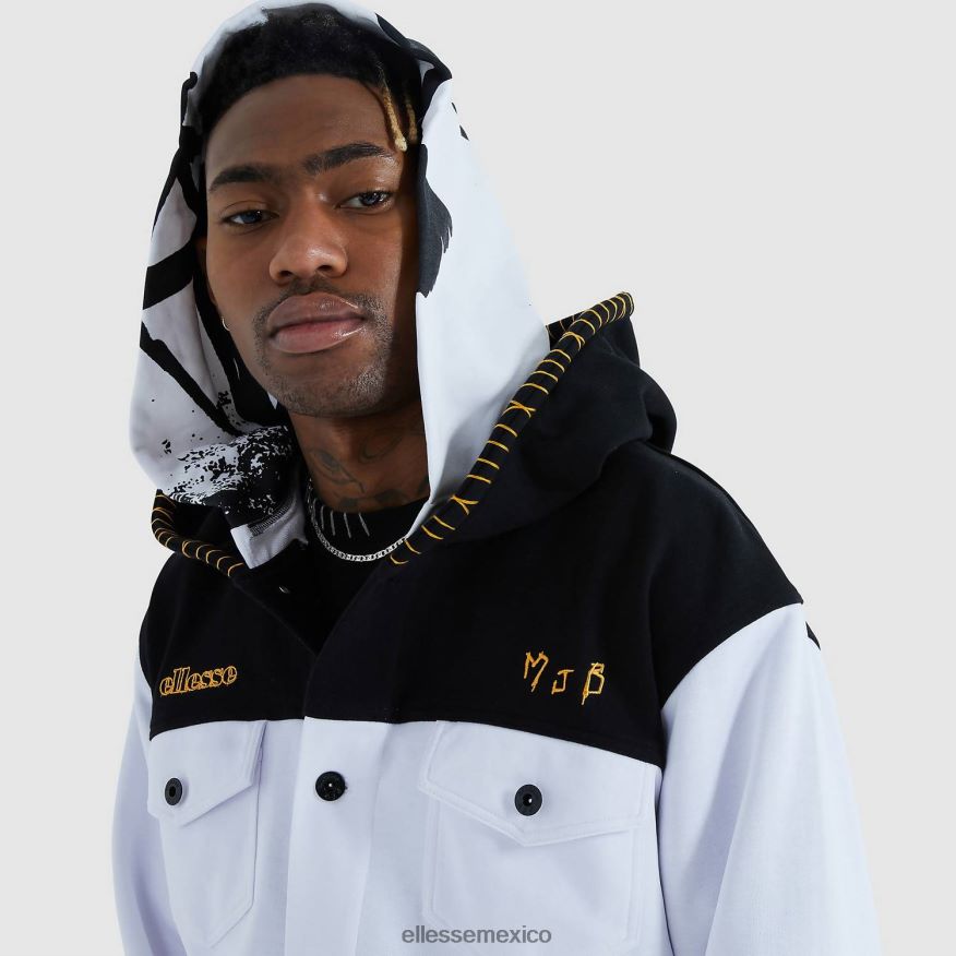 ropa mx Ellesse hombres sudadera con capucha paxell blanco 84X86H472