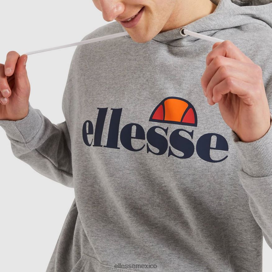 ropa mx Ellesse hombres sudadera con capucha sl gottero oh marga gris 84X86H295