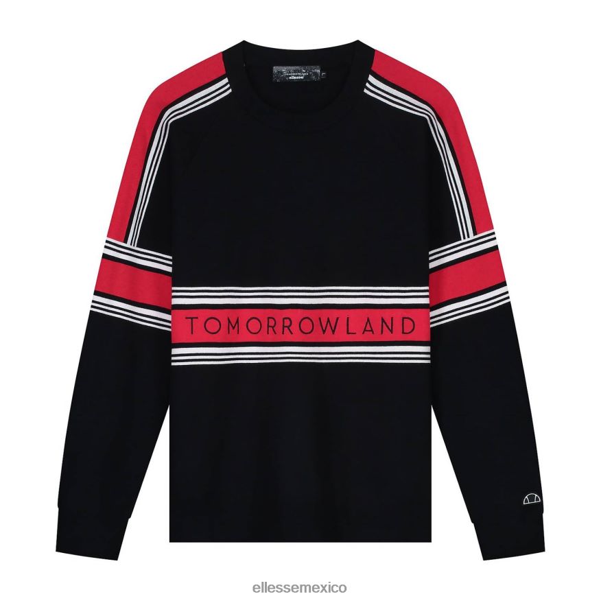 ropa mx Ellesse hombres sudadera de punto del mundo del mañana negro 84X86H301