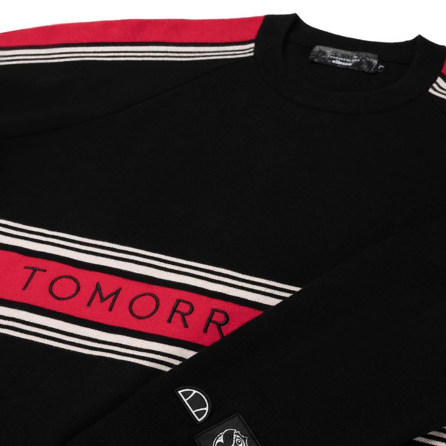 ropa mx Ellesse hombres sudadera de punto del mundo del mañana negro 84X86H301