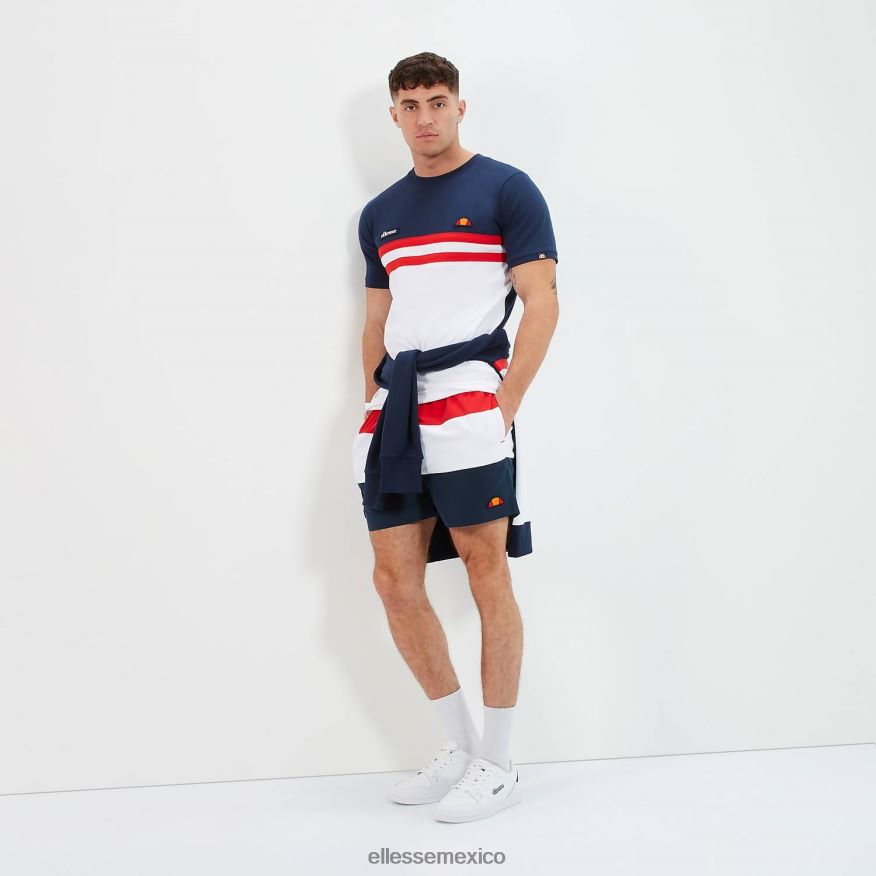 ropa mx Ellesse hombres cielo nadar corto rojo/azul marino/blanco 84X86H458