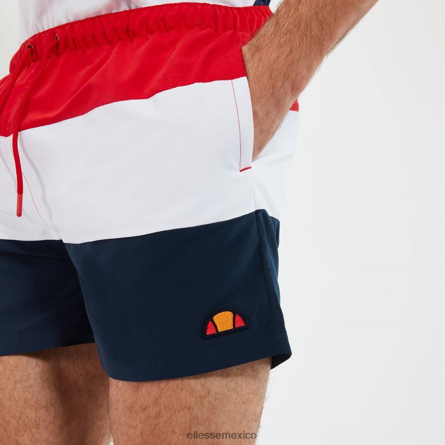 ropa mx Ellesse hombres cielo nadar corto rojo/azul marino/blanco 84X86H458