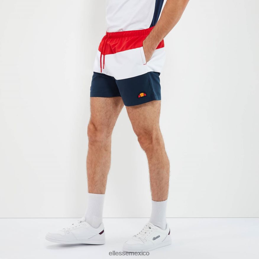 ropa mx Ellesse hombres cielo nadar corto rojo/azul marino/blanco 84X86H458