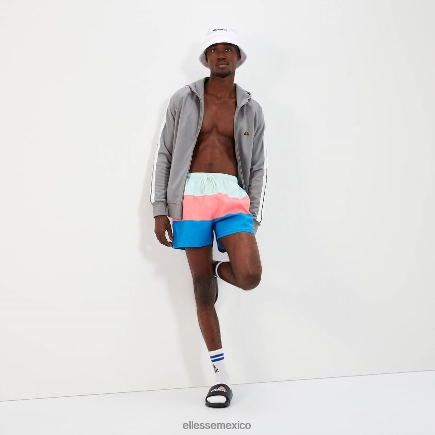 ropa mx Ellesse hombres vespore bañador short azul/rosa azul claro/rosa/azul 84X86H456