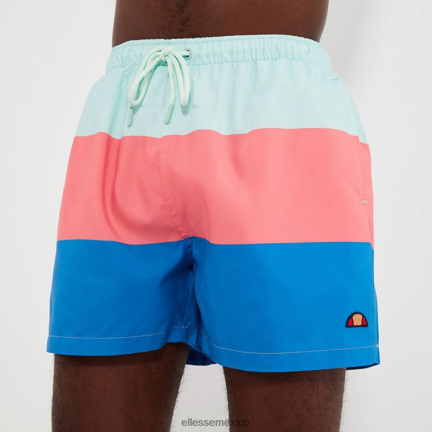 ropa mx Ellesse hombres vespore bañador short azul/rosa azul claro/rosa/azul 84X86H456