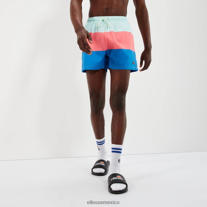ropa mx Ellesse hombres vespore bañador short azul/rosa azul claro/rosa/azul 84X86H456