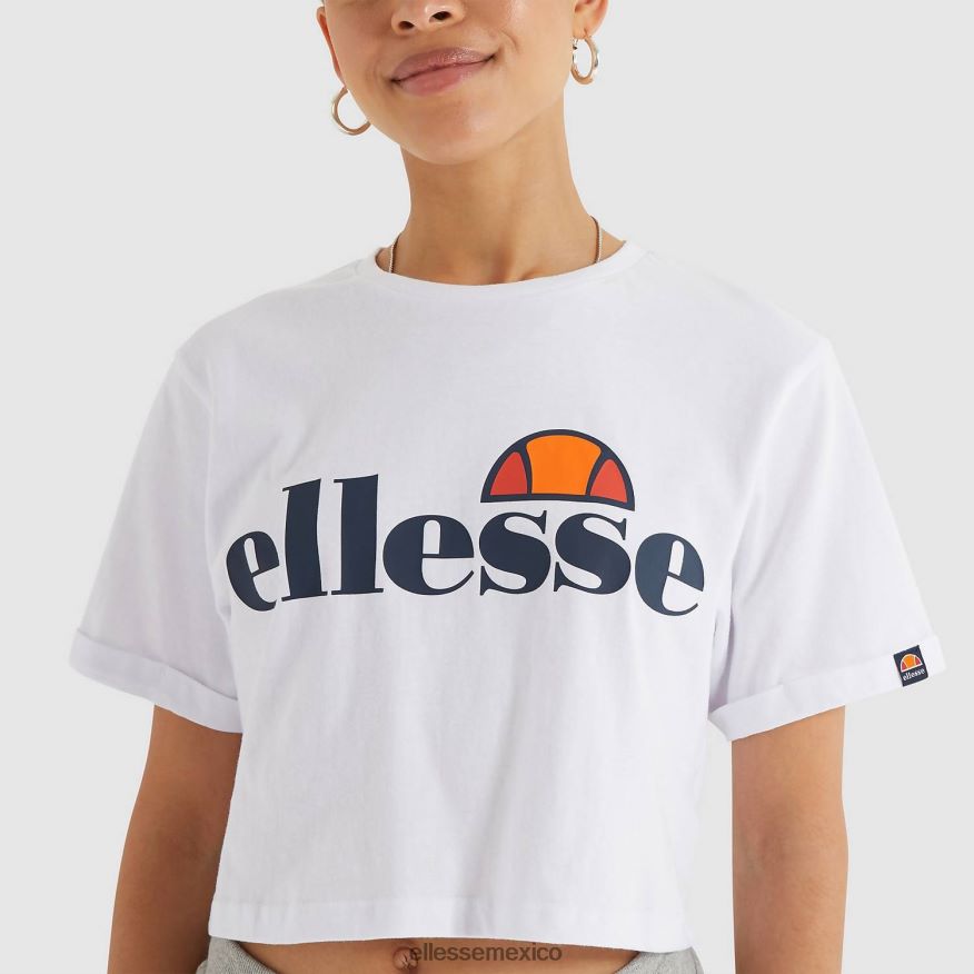 ropa mx Ellesse mujer camiseta corta alberta blanco 84X86H67