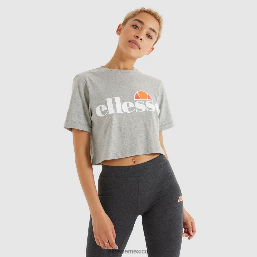 ropa mx Ellesse mujer camiseta corta alberta marga gris 84X86H69