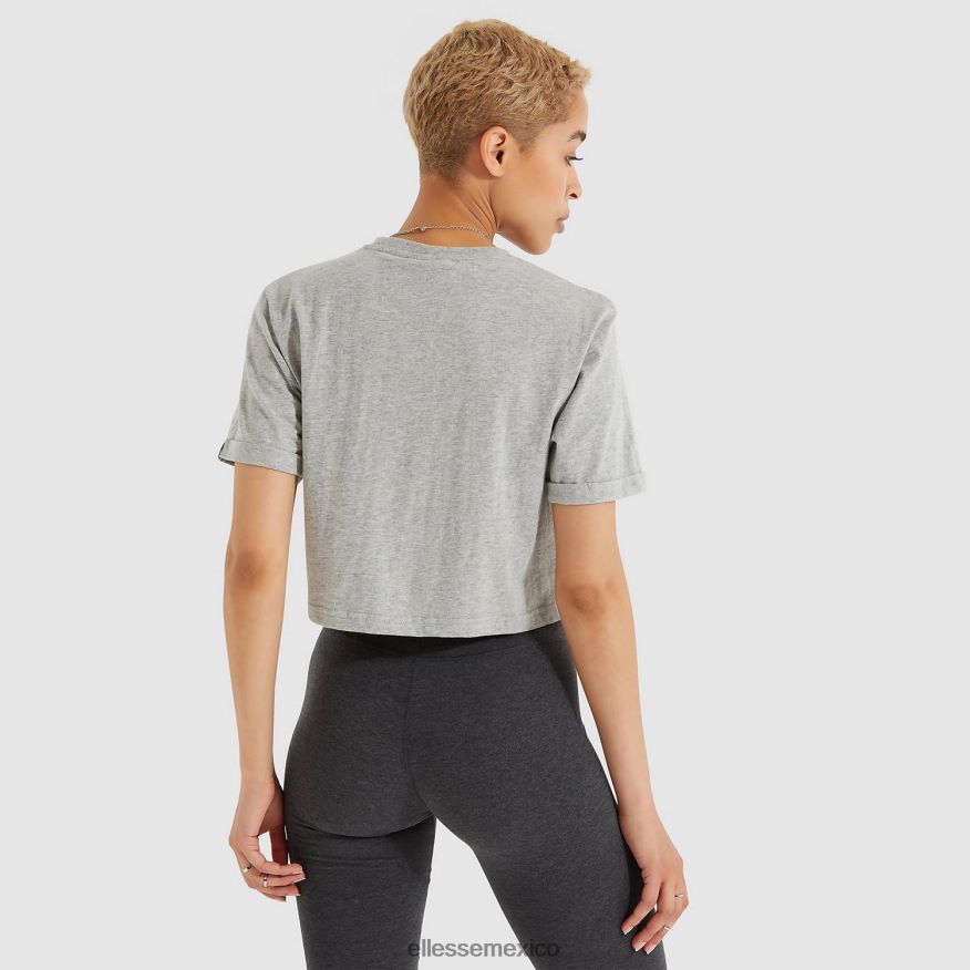 ropa mx Ellesse mujer camiseta corta alberta marga gris 84X86H69
