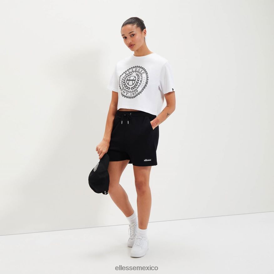 ropa mx Ellesse mujer camiseta corta carala blanco 84X86H94