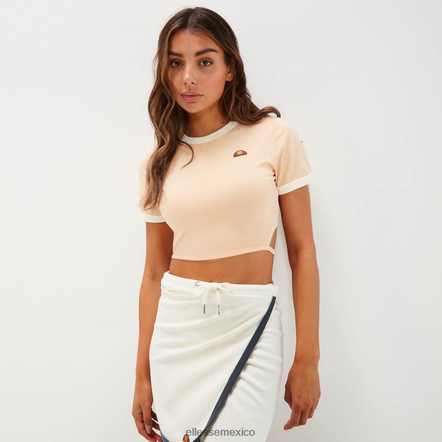 ropa mx Ellesse mujer camiseta corta chee naranja claro 84X86H55