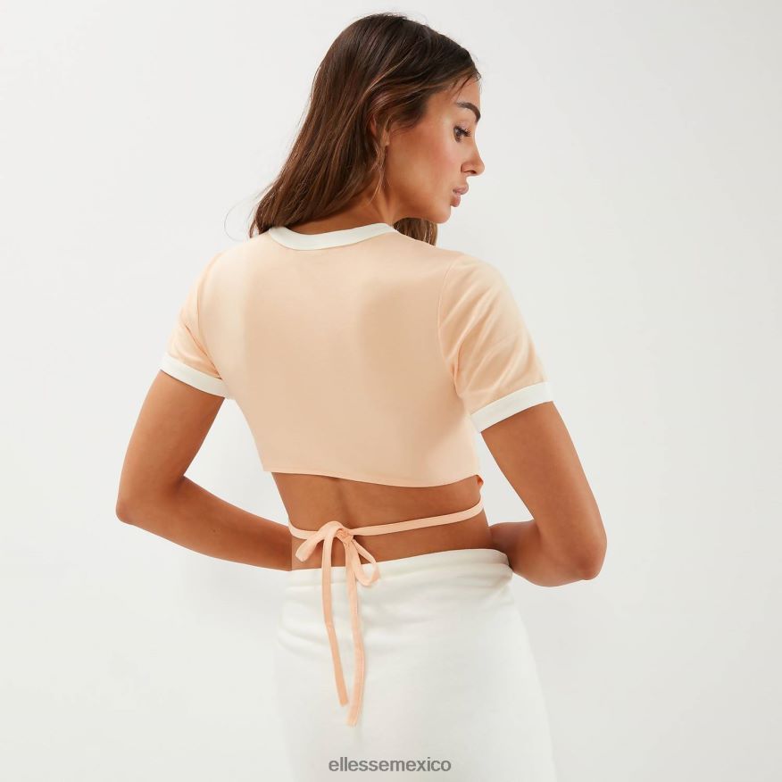 ropa mx Ellesse mujer camiseta corta chee naranja claro 84X86H55