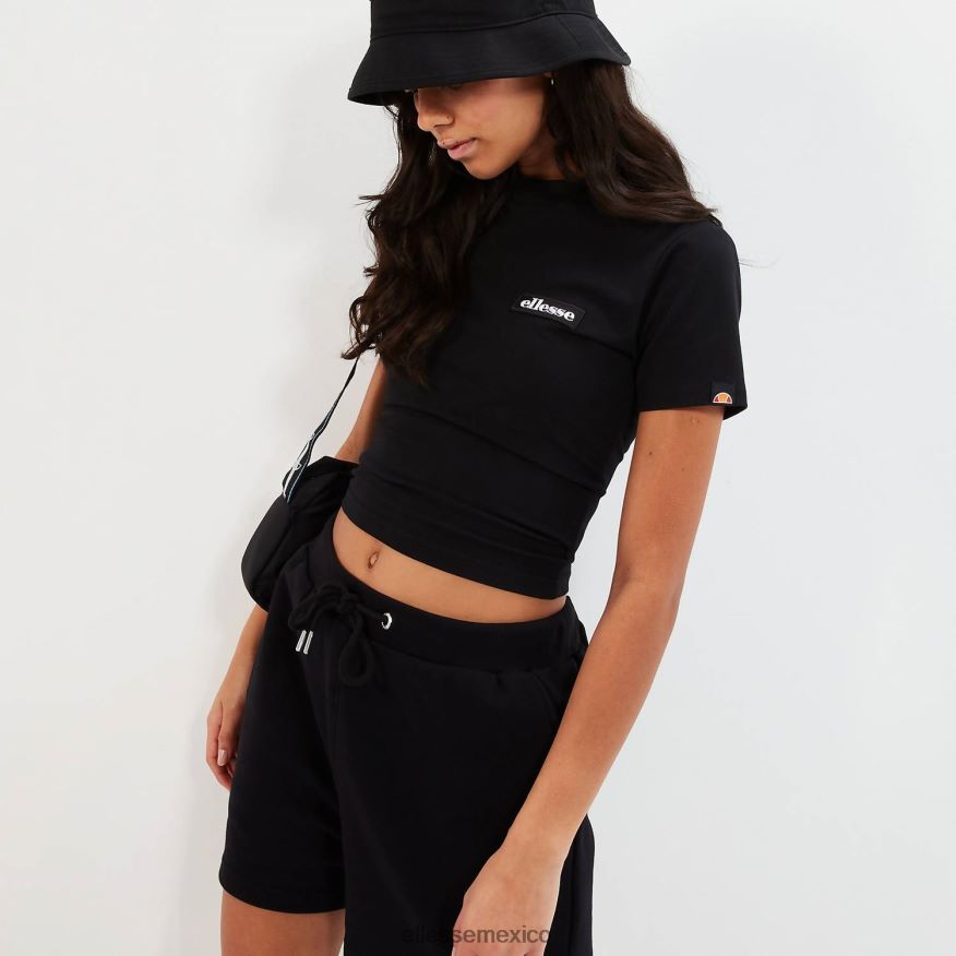 ropa mx Ellesse mujer camiseta corta chelu negro 84X86H85