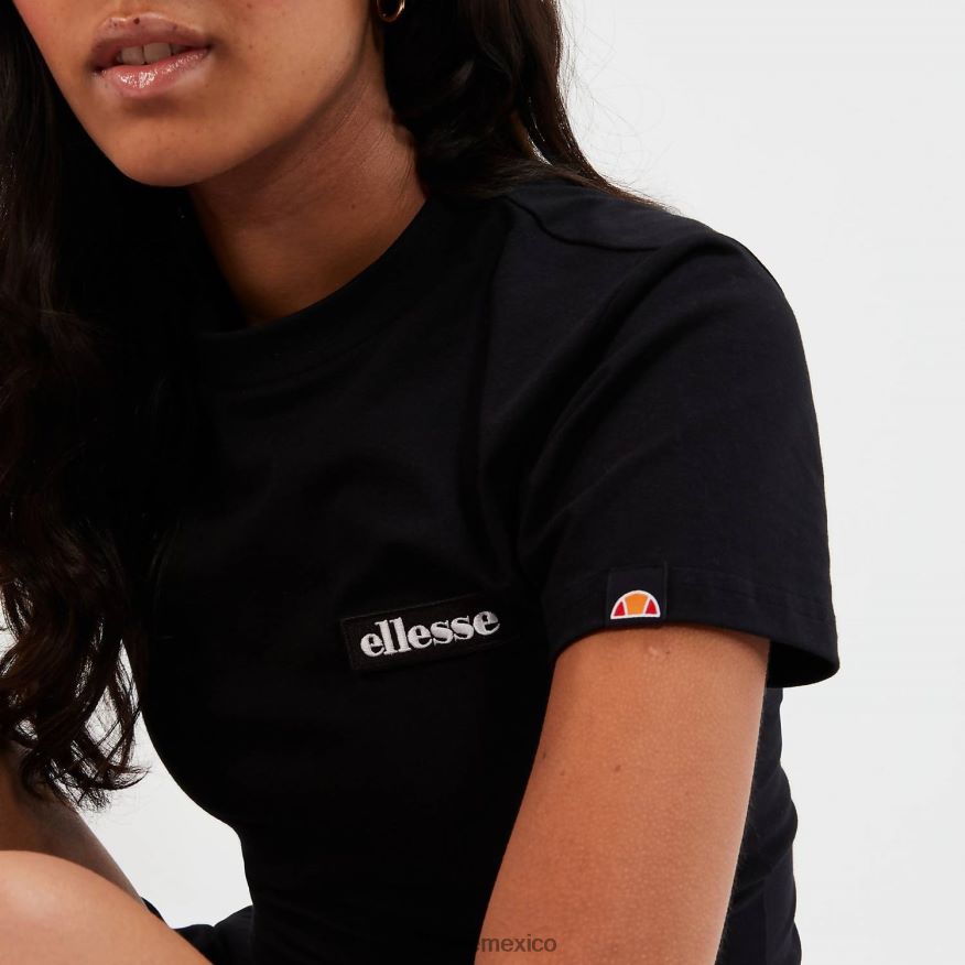 ropa mx Ellesse mujer camiseta corta chelu negro 84X86H85