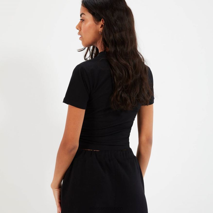 ropa mx Ellesse mujer camiseta corta chelu negro 84X86H85