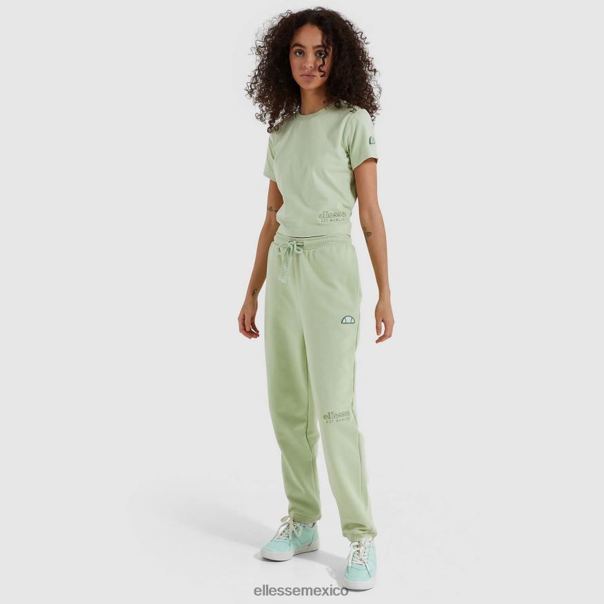 ropa mx Ellesse mujer camiseta corta con gotero verde claro 84X86H545