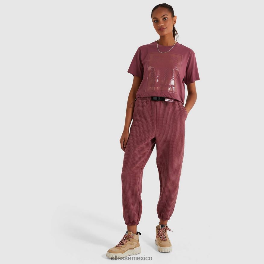 ropa mx Ellesse mujer camiseta corta de almendras Rosa oscuro 84X86H215