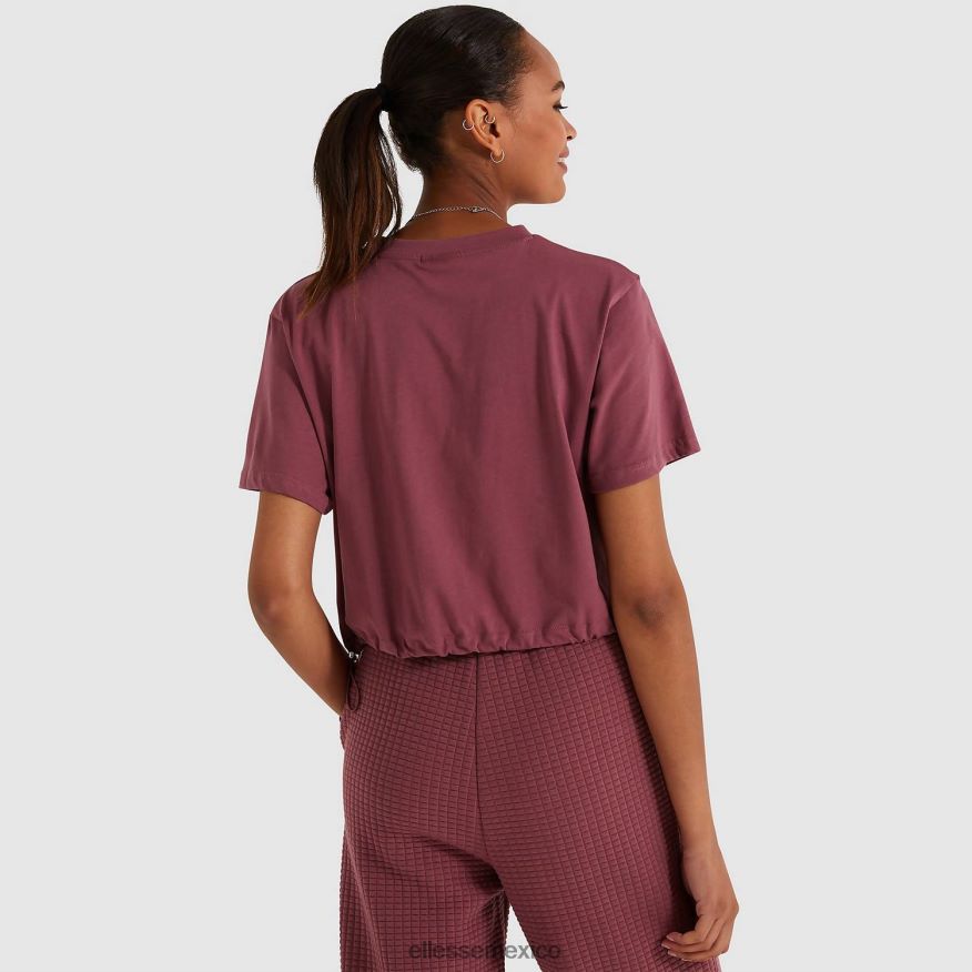 ropa mx Ellesse mujer camiseta corta de almendras Rosa oscuro 84X86H215