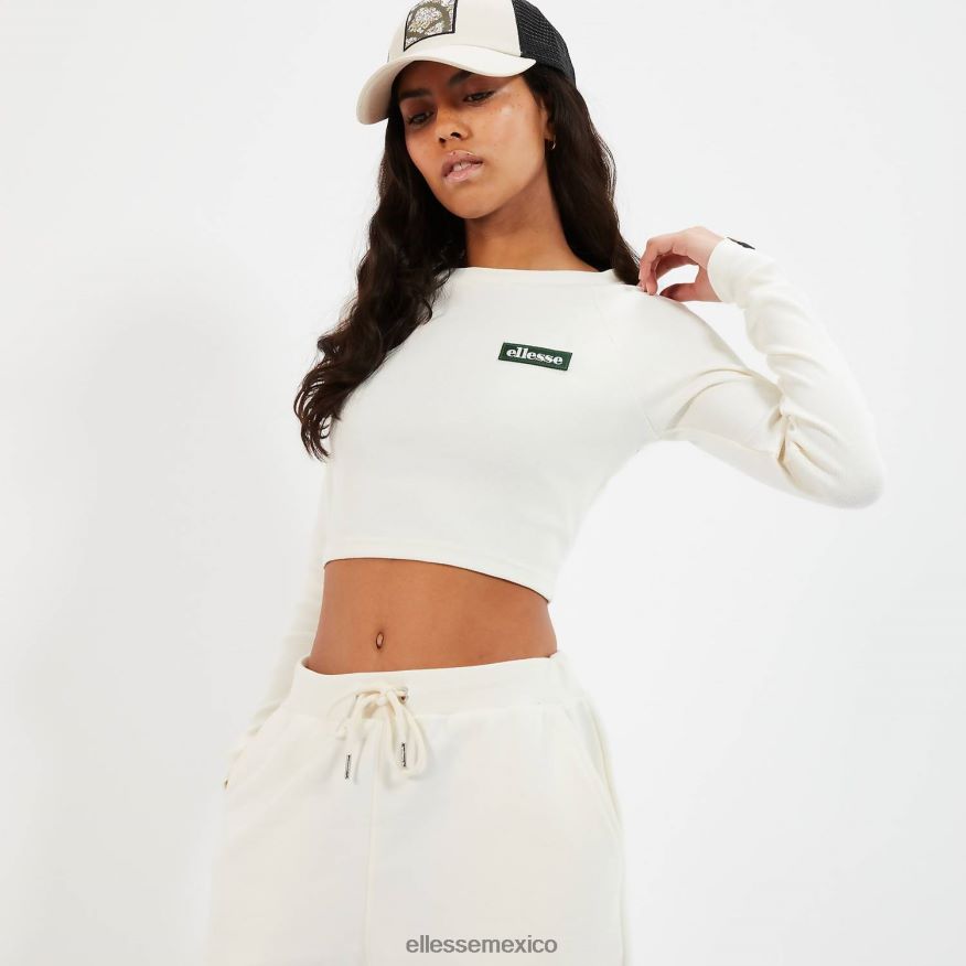 ropa mx Ellesse mujer camiseta corta de manga larga Linny blanquecino 84X86H92