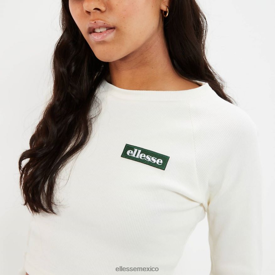 ropa mx Ellesse mujer camiseta corta de manga larga Linny blanquecino 84X86H92